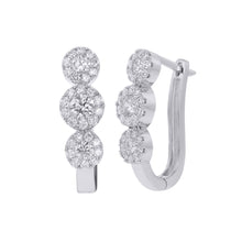 Load image into Gallery viewer, AROHI Triplice Silver Earrings