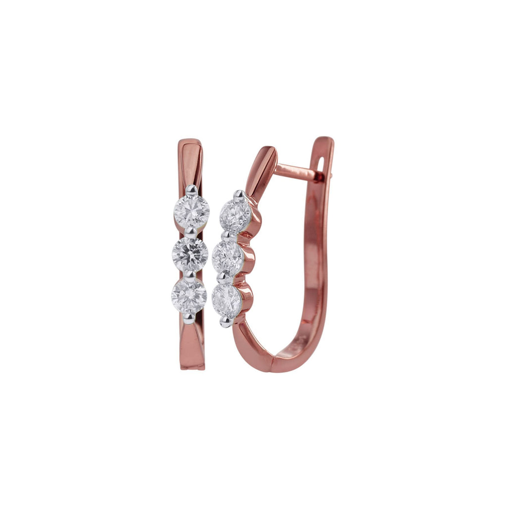 AROHI Troynoy Rose Gold Earrings