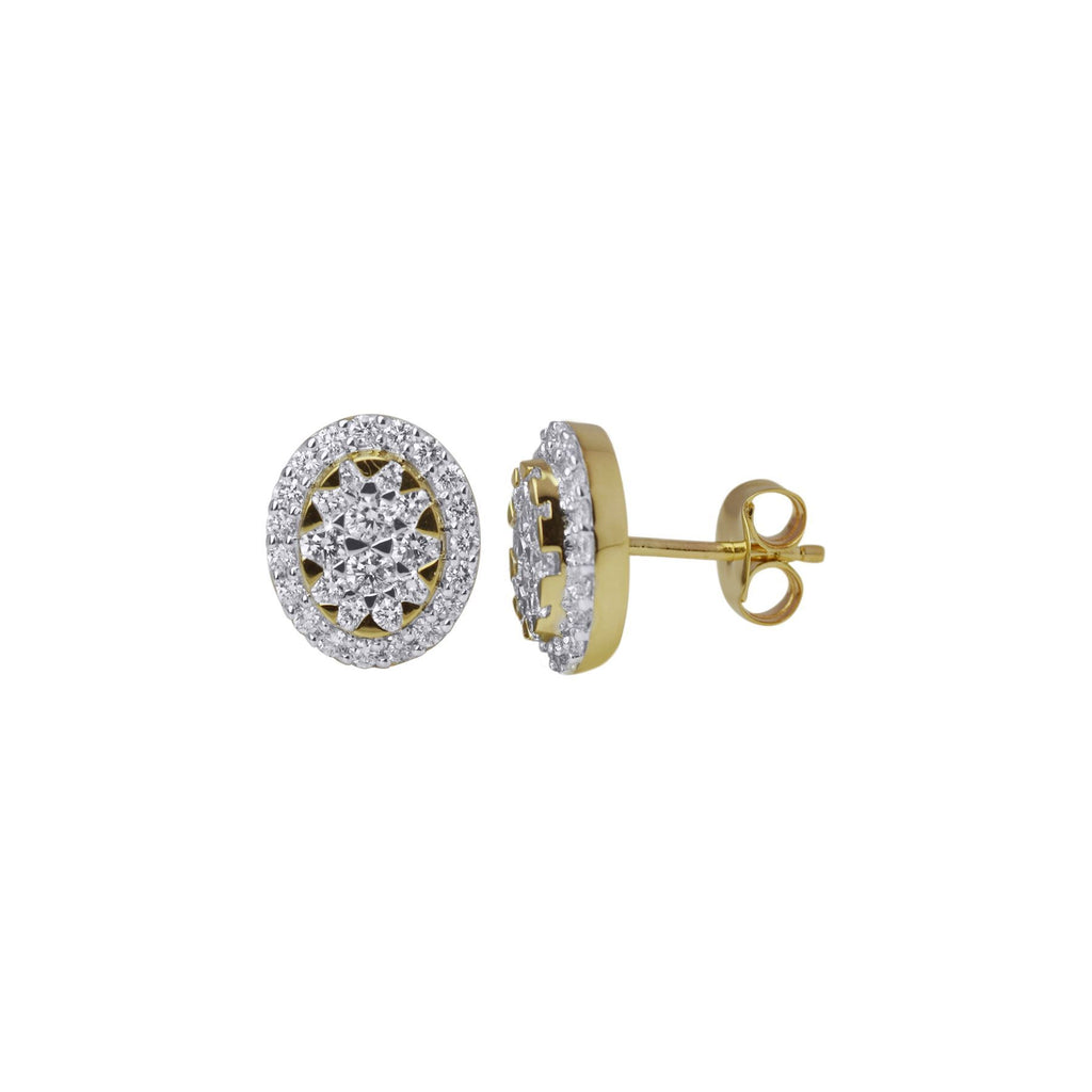 AGOL Ecran Gold Earrings